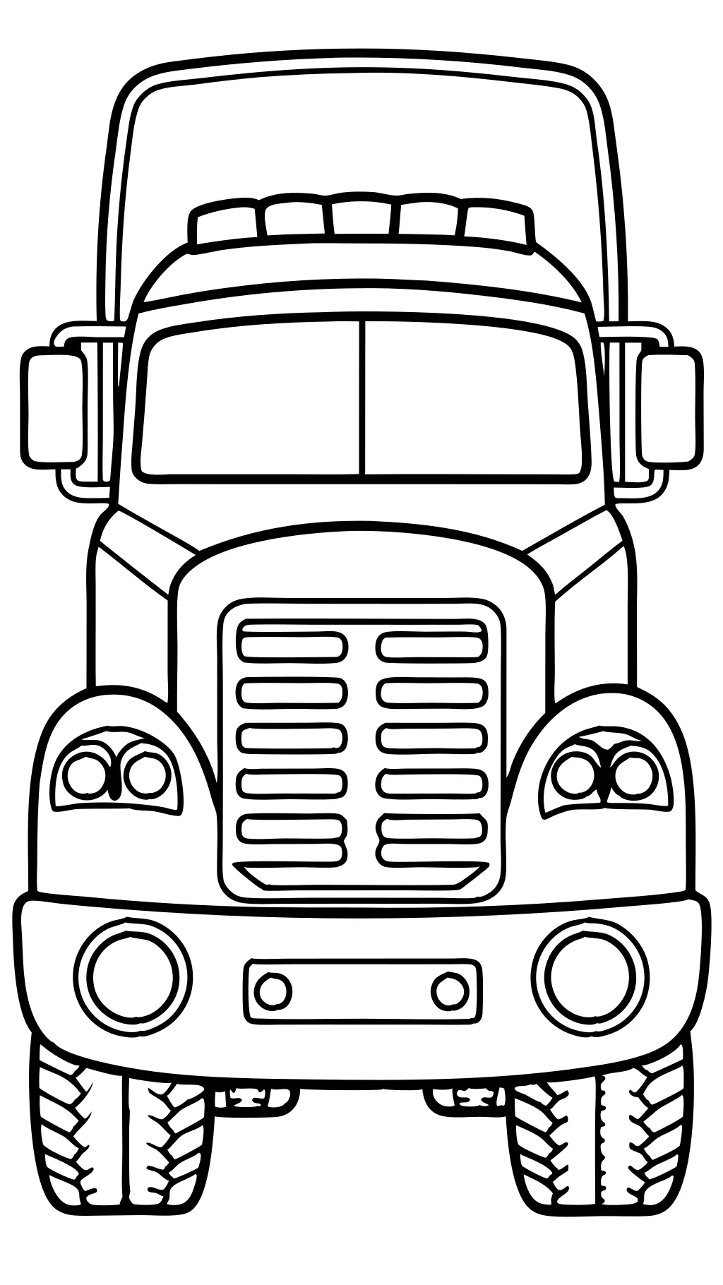 trucks printable coloring pages